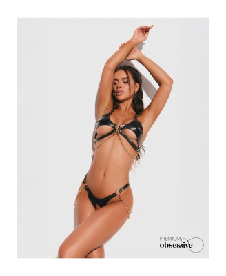 Anyya Black komplet 2-częściowy otwarty S/M/L