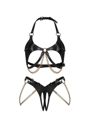 Anyya Black komplet 2-częściowy otwarty S/M/L