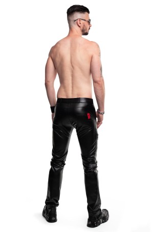 RMAmedeo001 - Czarne Spodnie Wetlook Fetyszowe - M