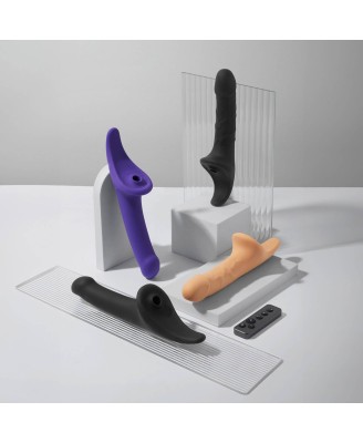 MULTI ORGASM DILDO - L - PURPLE TR