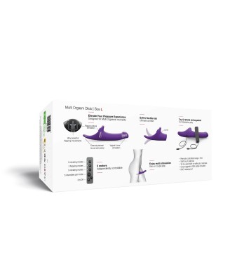 MULTI ORGASM DILDO - L - PURPLE TR