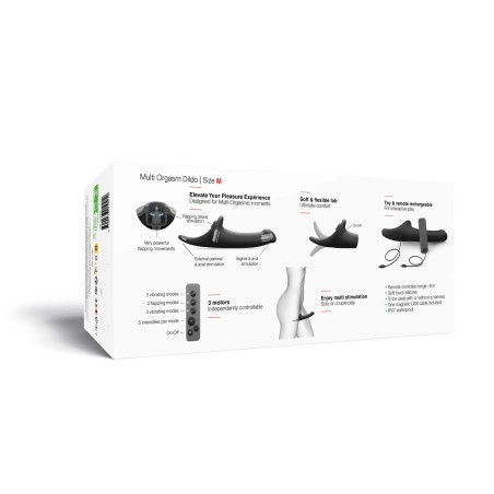 MULTI ORGASM DILDO - M - BLACK TR