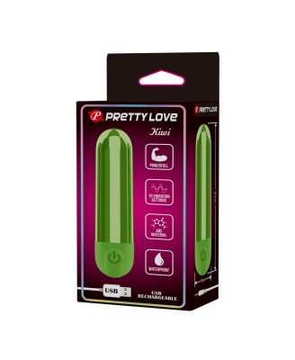 Pretty Love Kiwi - Rechargeable Bullet Vibrator - Green