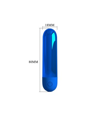 Pretty Love Kiwi - Rechargeable Bullet Vibrator - Blue