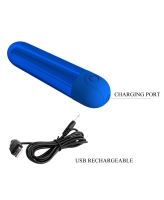 Pretty Love Kiwi - Rechargeable Bullet Vibrator - Blue