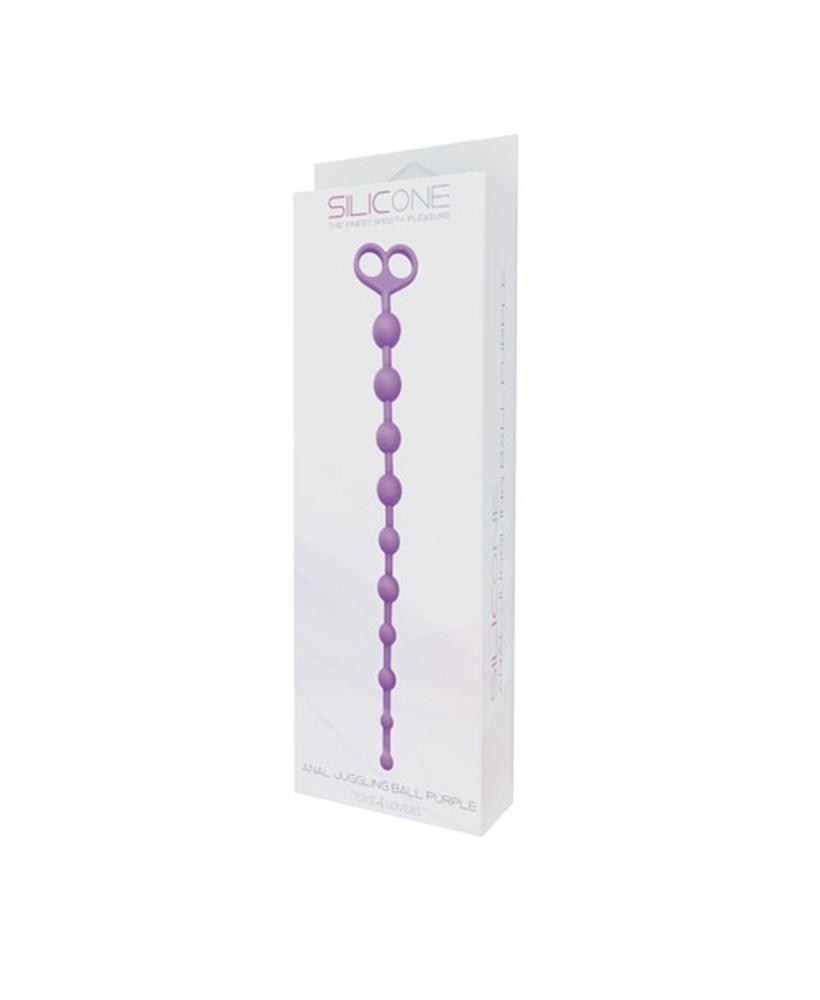 Plug/kulki-FALLO ANALE ANAL JUGGLING BALL SILICONE PURPLE