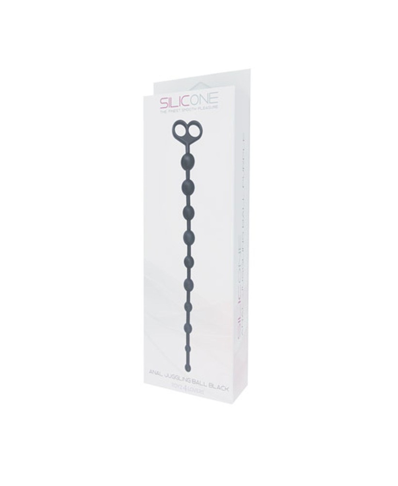 Plug/kulki-FALLO ANALE ANAL JUGGLING BALL SILICONE BLACK