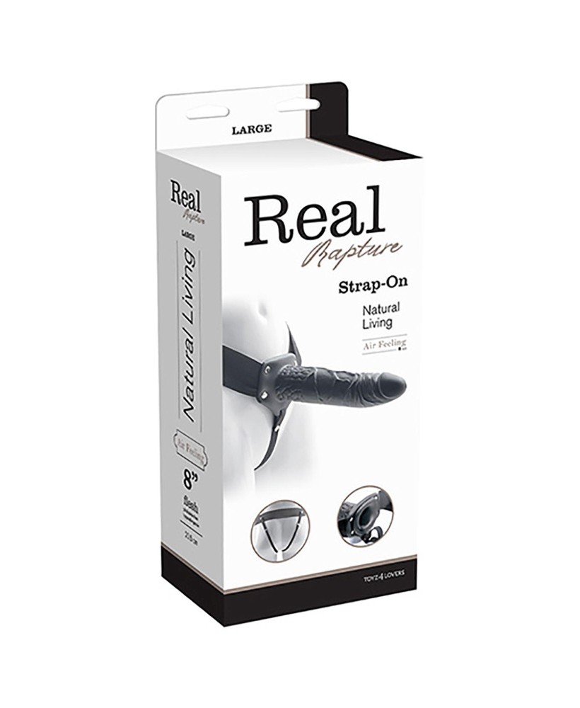 Proteza-FALLO STRAP ON CAVO REAL RAPTURE 8 BLACK