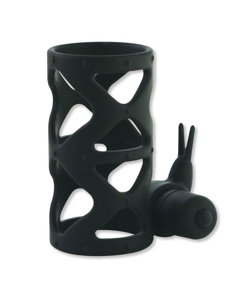 Anello Fallico Timeless Slender vibRing nero