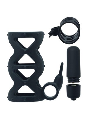 Anello Fallico Timeless Slender vibRing nero