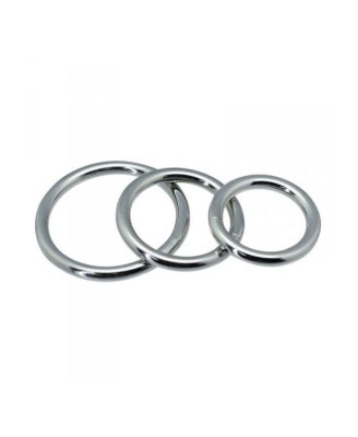 Timeless metal rings (3 pcs)