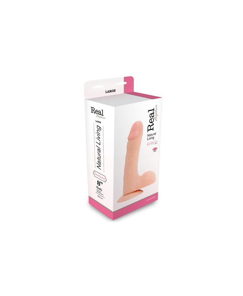 Wibrator-REALISTIC VIBRATOR REAL RAPTURE FLESH 8"