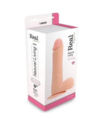 Wibrator-REALISTIC VIBRATOR REAL RAPTURE FLESH 9"