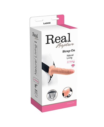 Proteza-VIBRATORE STRAP ON CAVO REAL RAPTURE 8 FLESH