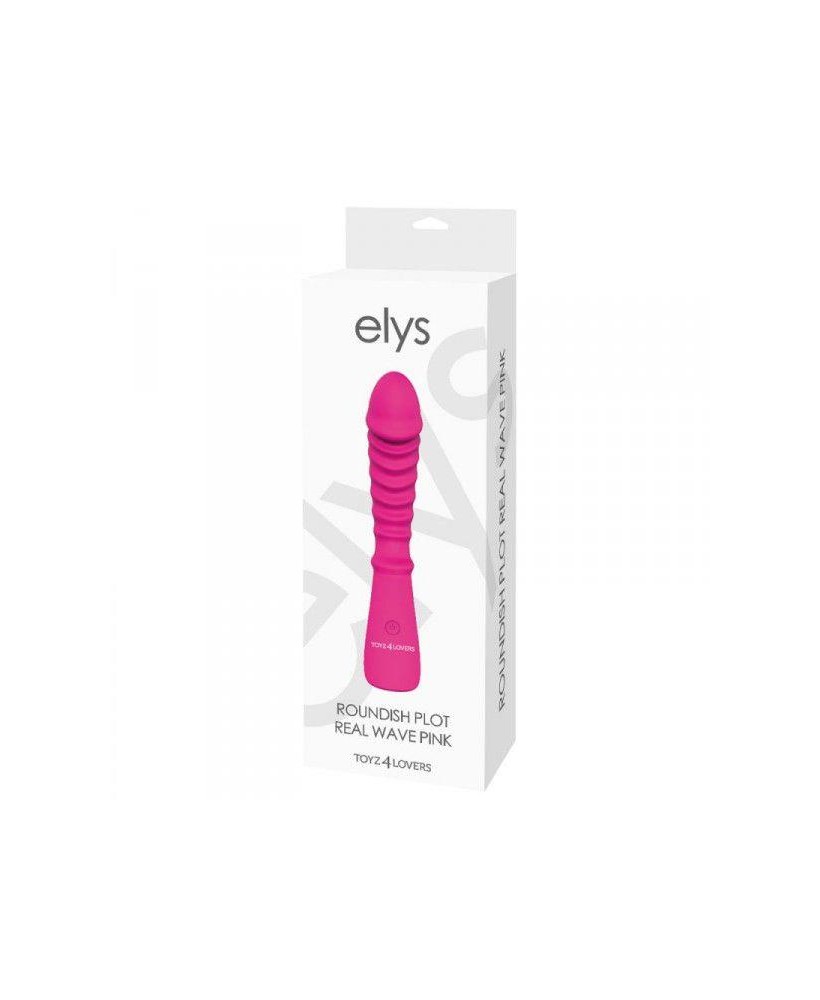 Wibrator-VIBRATORE DESIGN ELYS - ROUNDISH PLOT REAL WAVE PINK