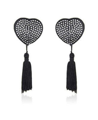 Heart shine nipples tassels (argento)