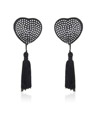 Heart shine nipples tassels (argento)
