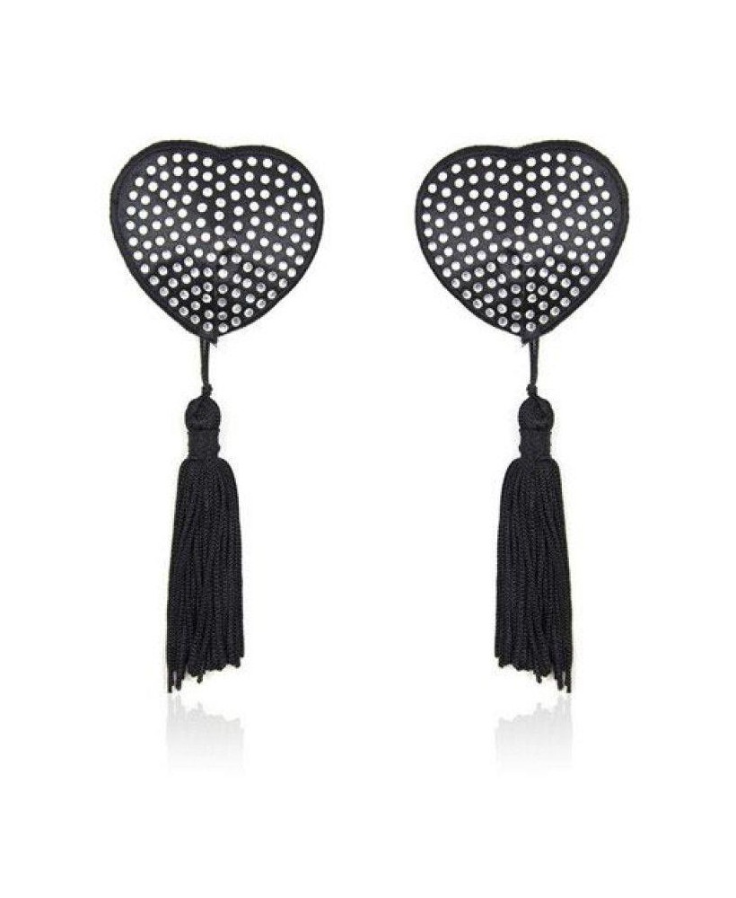 Heart shine nipples tassels (argento)