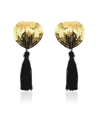 Heart shine nipples tassels (oro)