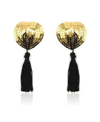 Heart shine nipples tassels (oro)