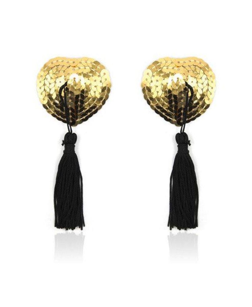 Heart shine nipples tassels (oro)
