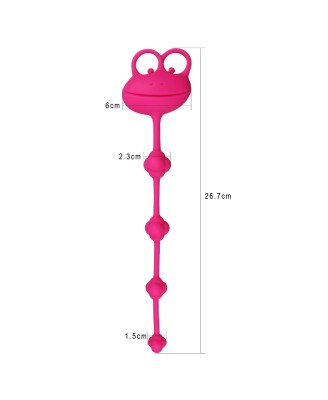 10"" Silicone Frog Anal Beads