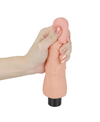 7"" REAL SOFTEE Vibrating Dildo