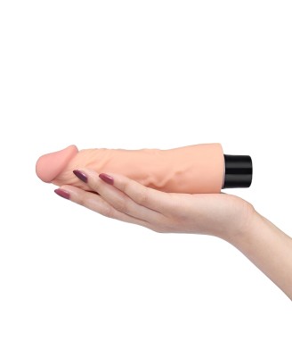 7"" REAL SOFTEE Vibrating Dildo