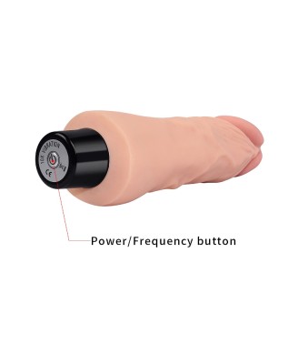 7"" REAL SOFTEE Vibrating Dildo