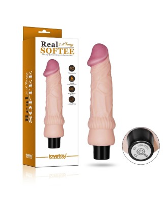 7.8"" REAL SOFTEE Vibrating Dildo