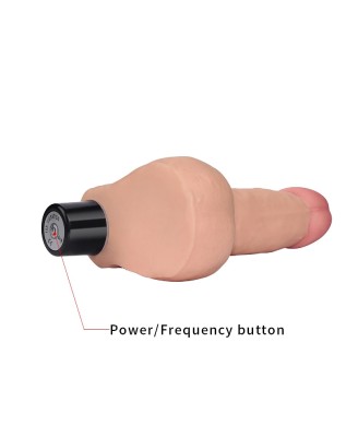 8"" REAL SOFTEE Vibrating Dildo