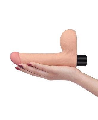 8"" REAL SOFTEE Vibrating Dildo
