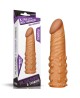 Add 2"" Pleasure X Tender Penis Sleeve Brown