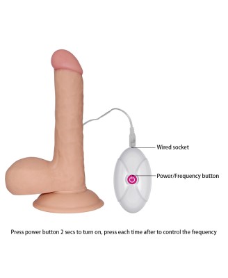 7.5"" The Ultra Soft Dude Vibrating