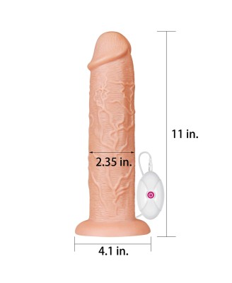11'' Realistic Long Vibrating Dildo