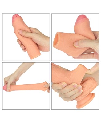 Add 1"" Revolutionary Silicone Nature Extender Uncircumcised
