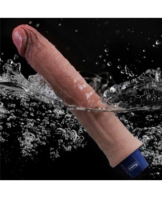 9.5" REAL SOFTEE Rechargeable Silicone Vibrating Dildo