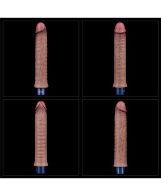 9.5" REAL SOFTEE Rechargeable Silicone Vibrating Dildo
