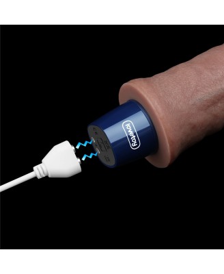 9.5" REAL SOFTEE Rechargeable Silicone Vibrating Dildo