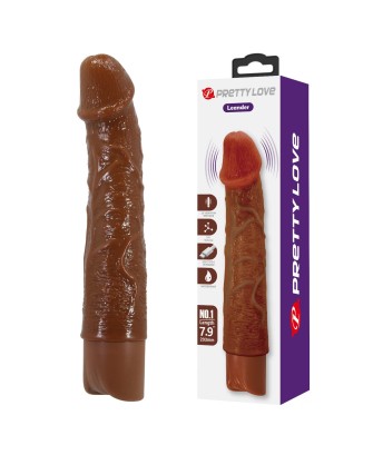 Pretty Love Leander Realistic Vibrating Dildo (Brown Edition)
