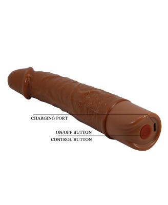 Pretty Love Leander Realistic Vibrating Dildo (Brown Edition)