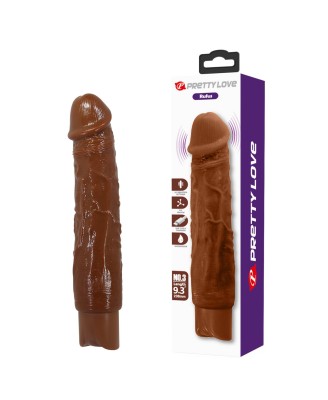 Pretty Love Rufus Realistic Vibrating Dildo (Brown Edition)