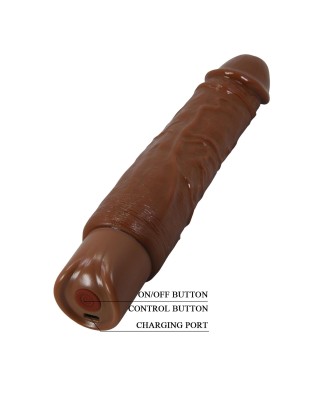 Pretty Love Rufus Realistic Vibrating Dildo (Brown Edition)