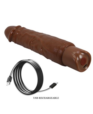 Pretty Love Rufus Realistic Vibrating Dildo (Brown Edition)