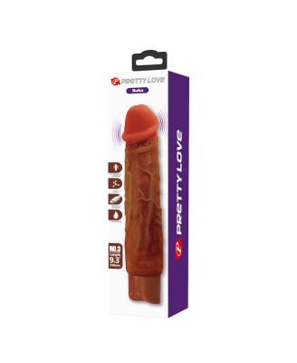 Pretty Love Rufus Realistic Vibrating Dildo (Brown Edition)