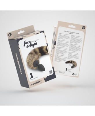 FOXY DELIGHT SILICONE ANAL PLUG WITH TAIL CRUSHIOUS