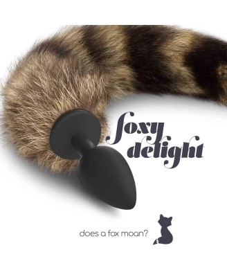 FOXY DELIGHT SILICONE ANAL PLUG WITH TAIL CRUSHIOUS