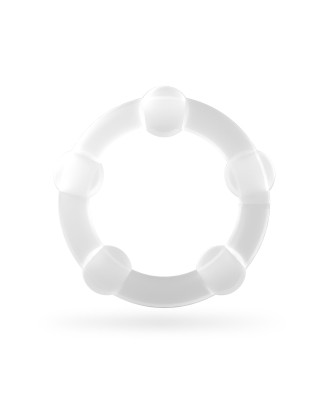 TRIPLE BEAD COCKRING SET CLEAR CRUSHIOUS