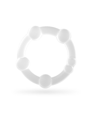 TRIPLE BEAD COCKRING SET CLEAR CRUSHIOUS
