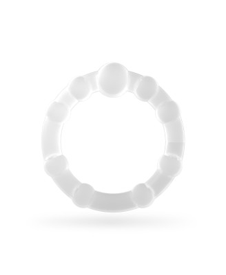 TRIPLE BEAD COCKRING SET CLEAR CRUSHIOUS